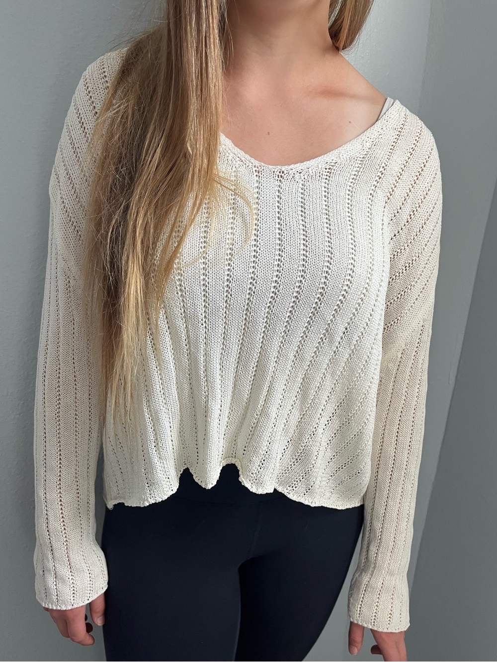 Lilou Cream Beach Sweater